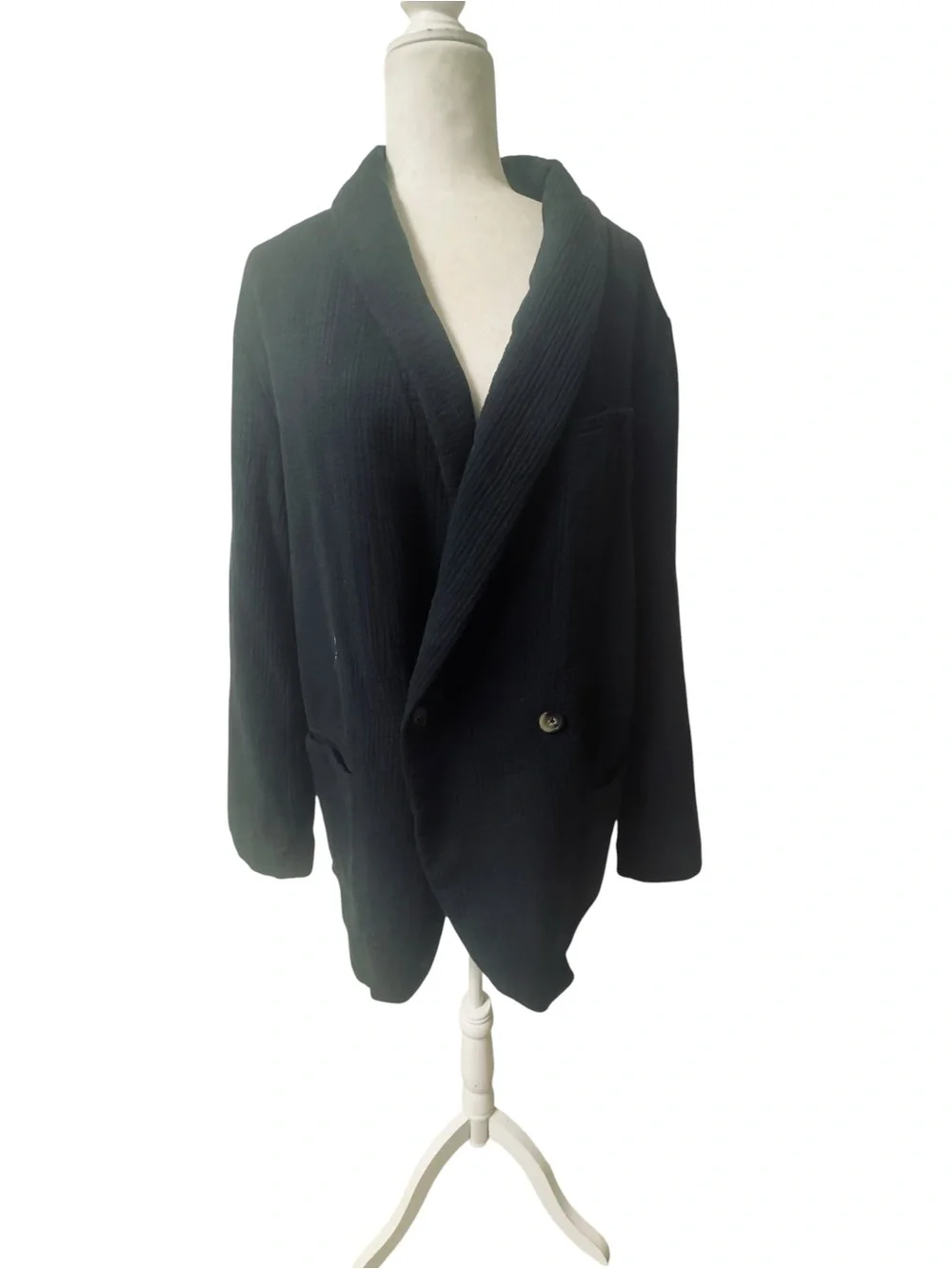 Free People Rowan relaxed  gauzy large blazer slouchy boho beach